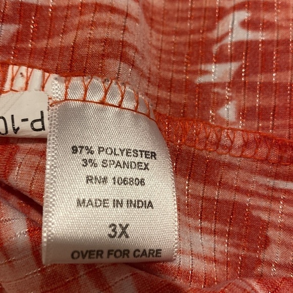 M womens Emily Daniels casual short sleeve stretch pull over plus size top 3X - Picture 5 of 5